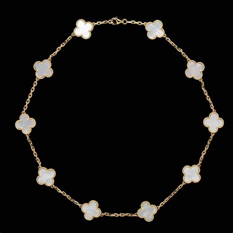 van cleef and arpels replica alhambra necklace|van cleef single clover necklace.